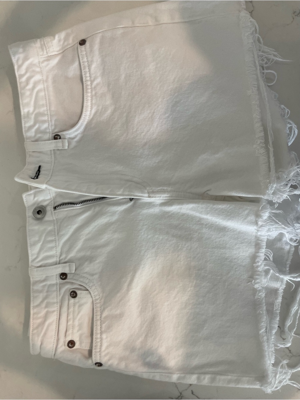 rag & bone White Denim Shorts - 27